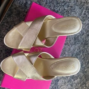 Lilly Pulitzer Selena slides- size 8.5